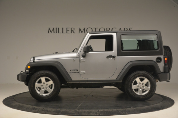 Used 2015 Jeep Wrangler Sport for sale Sold at Aston Martin of Greenwich in Greenwich CT 06830 3
