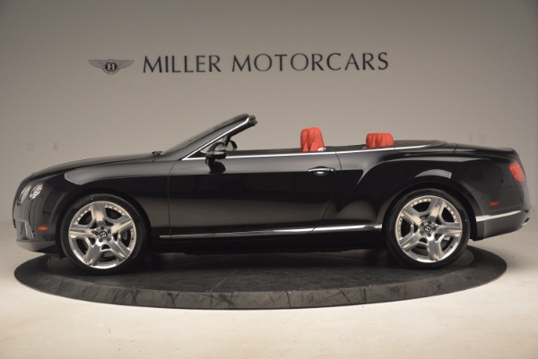 Used 2012 Bentley Continental GT W12 Convertible for sale Sold at Aston Martin of Greenwich in Greenwich CT 06830 3