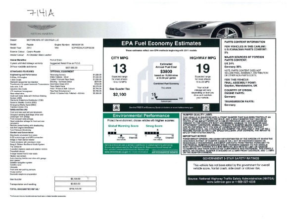 Used 2012 Aston Martin Rapide for sale Sold at Aston Martin of Greenwich in Greenwich CT 06830 23