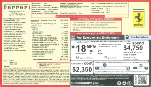 Used 2017 Ferrari 488 Spider for sale Sold at Aston Martin of Greenwich in Greenwich CT 06830 27