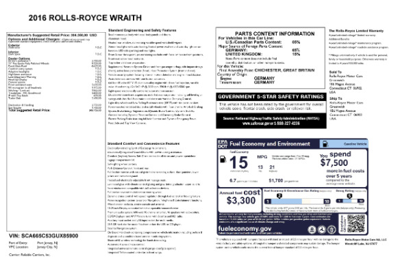 Used 2016 Rolls-Royce Wraith for sale Sold at Aston Martin of Greenwich in Greenwich CT 06830 28