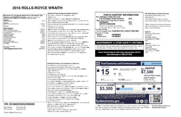 Used 2016 Rolls-Royce Wraith for sale Sold at Aston Martin of Greenwich in Greenwich CT 06830 24