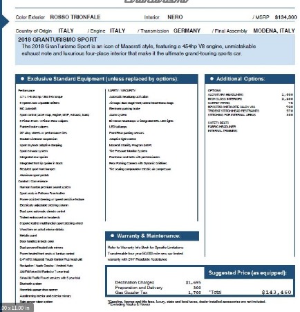 New 2018 Maserati GranTurismo Sport for sale Sold at Aston Martin of Greenwich in Greenwich CT 06830 2