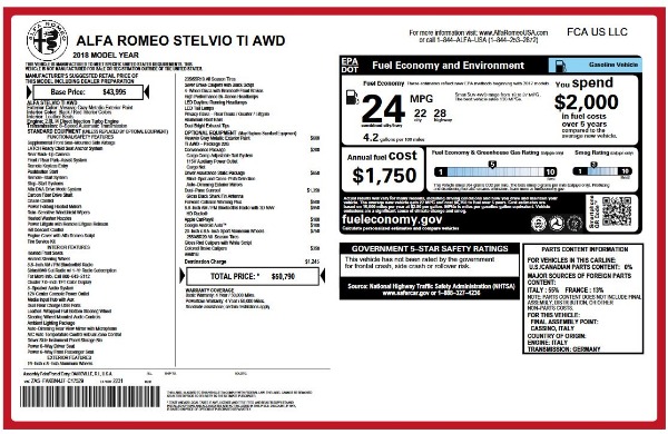 New 2018 Alfa Romeo Stelvio Ti Q4 for sale Sold at Aston Martin of Greenwich in Greenwich CT 06830 26