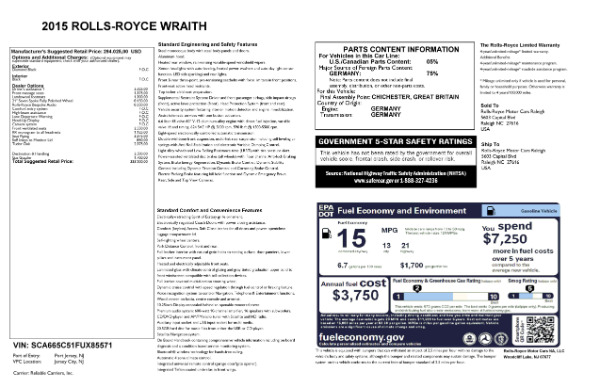 Used 2015 Rolls-Royce Wraith for sale Sold at Aston Martin of Greenwich in Greenwich CT 06830 24