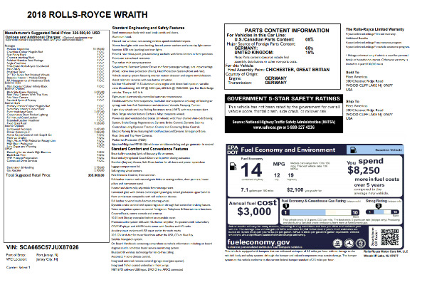 Used 2018 Rolls-Royce Wraith for sale $195,900 at Aston Martin of Greenwich in Greenwich CT 06830 24