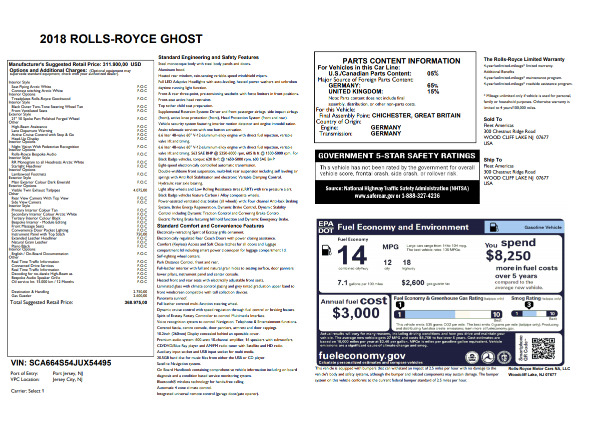 New 2018 Rolls-Royce Ghost for sale Sold at Aston Martin of Greenwich in Greenwich CT 06830 7