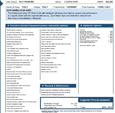 New 2019 Maserati Ghibli S Q4 for sale Sold at Aston Martin of Greenwich in Greenwich CT 06830 25