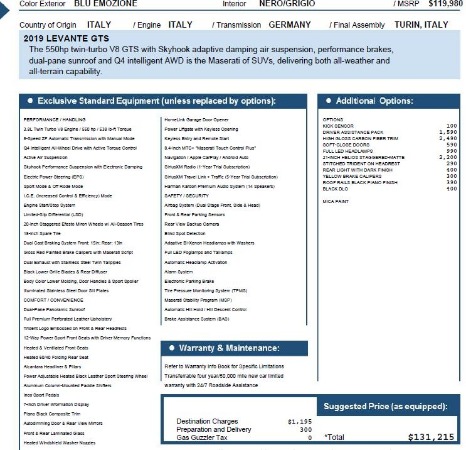 New 2019 Maserati Levante GTS for sale Sold at Aston Martin of Greenwich in Greenwich CT 06830 28