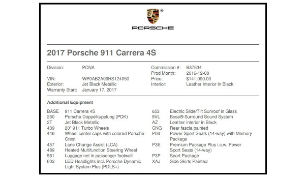 Used 2017 Porsche 911 Carrera 4S for sale Sold at Aston Martin of Greenwich in Greenwich CT 06830 21