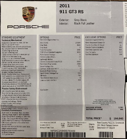 Used 2011 Porsche 911 GT3 RS for sale Sold at Aston Martin of Greenwich in Greenwich CT 06830 22