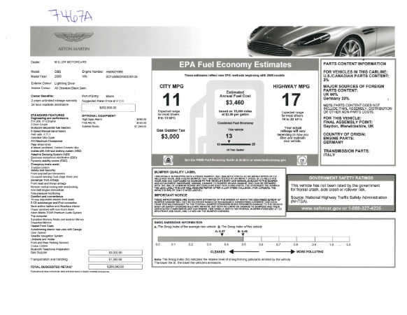 Used 2009 Aston Martin DBS Coupe for sale Sold at Aston Martin of Greenwich in Greenwich CT 06830 26