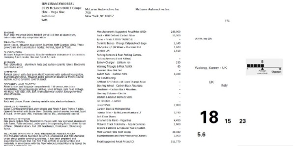 New 2019 McLaren 600LT Coupe for sale Sold at Aston Martin of Greenwich in Greenwich CT 06830 28