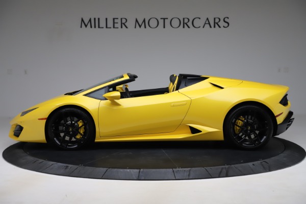 Used 2018 Lamborghini Huracan LP 580-2 Spyder for sale Sold at Aston Martin of Greenwich in Greenwich CT 06830 3