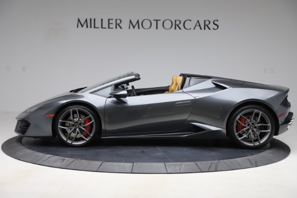 Used 2018 Lamborghini Huracan LP 580-2 Spyder for sale Sold at Aston Martin of Greenwich in Greenwich CT 06830 3