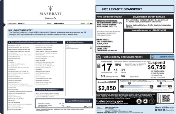 Used 2020 Maserati Levante Q4 GranSport for sale $64,900 at Aston Martin of Greenwich in Greenwich CT 06830 23