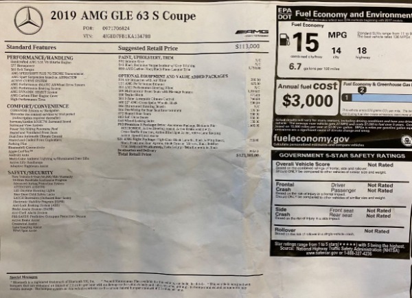 Used 2019 Mercedes-Benz GLE AMG GLE 63 S for sale Sold at Aston Martin of Greenwich in Greenwich CT 06830 26