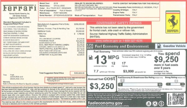 Used 2018 Ferrari GTC4Lusso for sale Sold at Miller Motorcars Aston Martin in Greenwich CT 06830 26