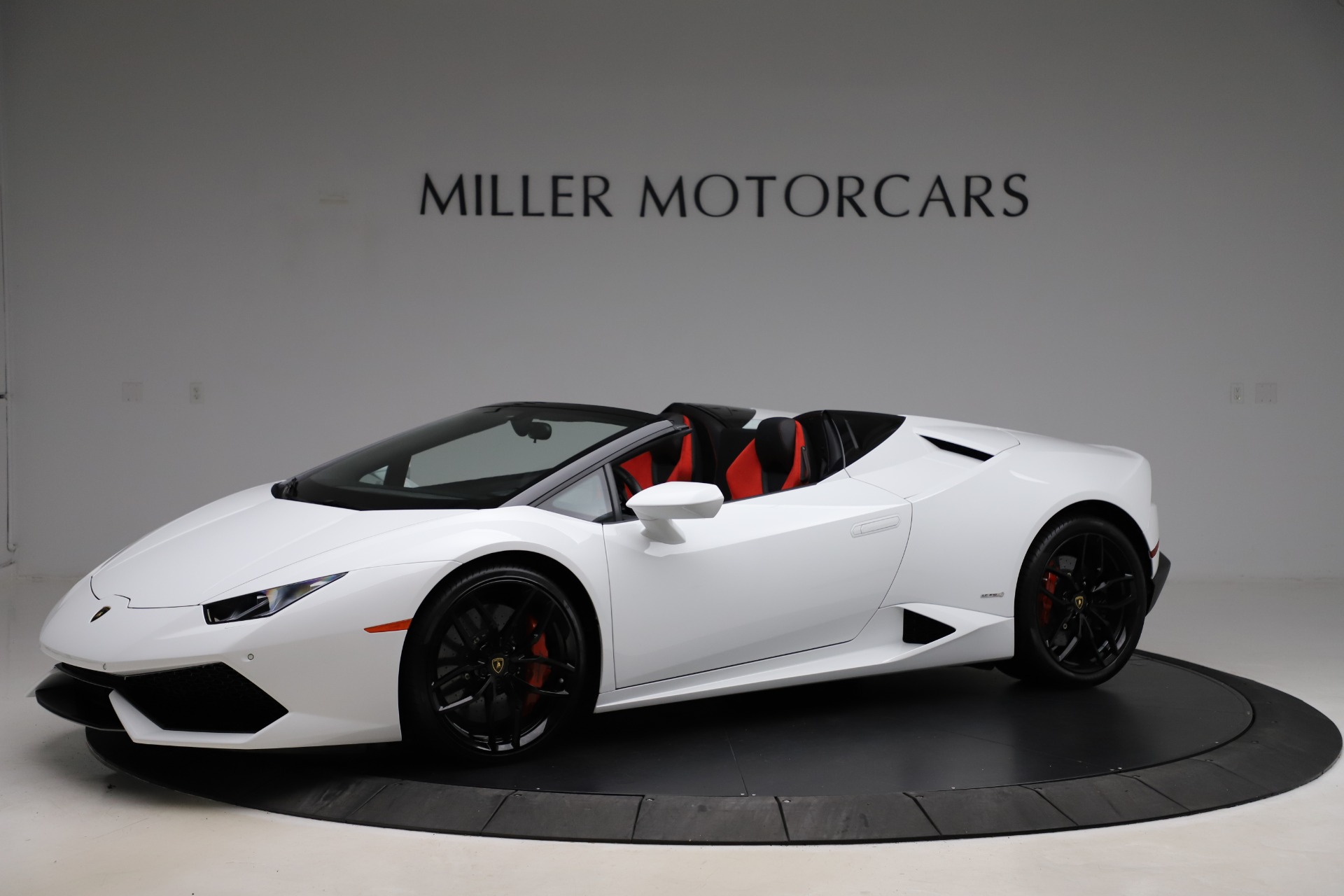 Used 2016 Lamborghini Huracan LP 610-4 Spyder for sale Sold at Miller Motorcars Aston Martin in Greenwich CT 06830 1