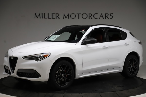 New 2021 Alfa Romeo Stelvio Ti Sport Q4 for sale Sold at Miller Motorcars Aston Martin in Greenwich CT 06830 2