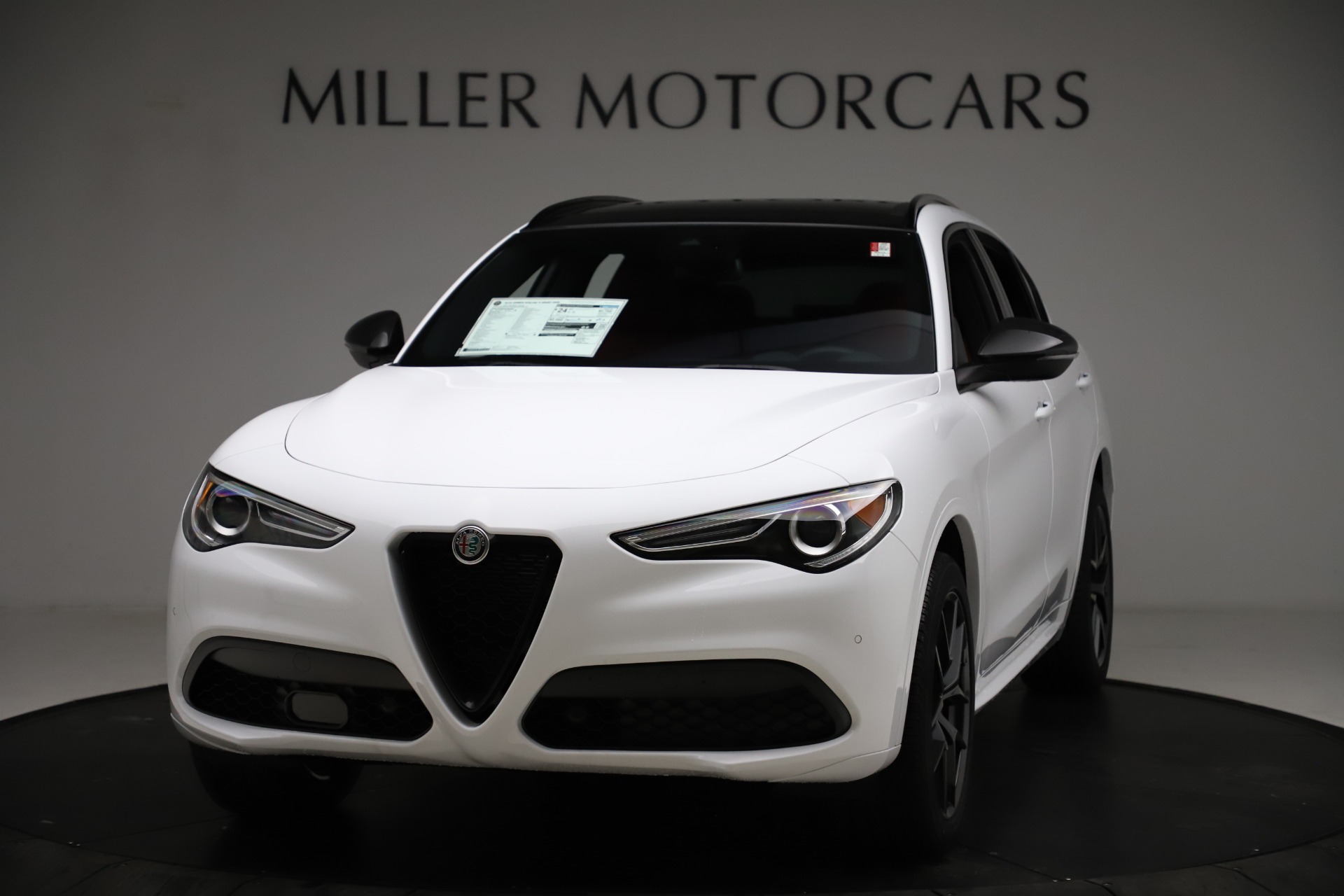 New 2021 Alfa Romeo Stelvio Ti Sport Q4 for sale Sold at Miller Motorcars Aston Martin in Greenwich CT 06830 1