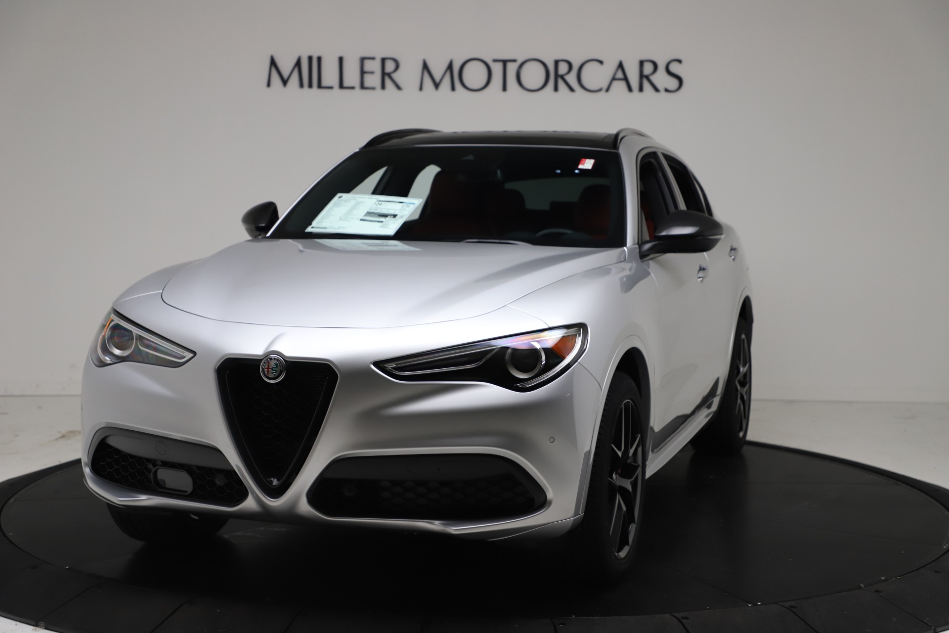 New 2021 Alfa Romeo Stelvio Ti Sport Q4 for sale Sold at Miller Motorcars Aston Martin in Greenwich CT 06830 1