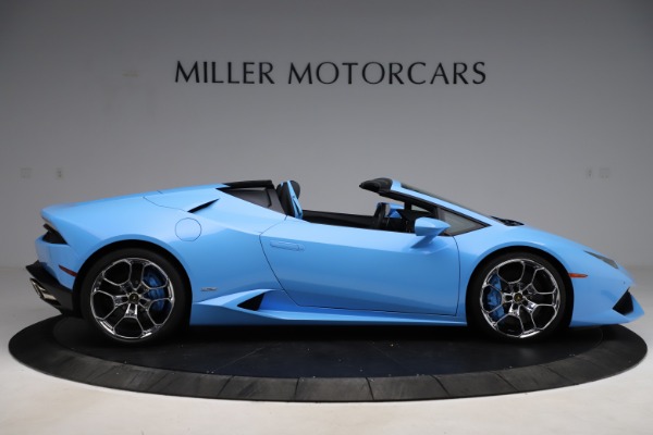 Used 2016 Lamborghini Huracan LP 610-4 Spyder for sale Sold at Miller Motorcars Aston Martin in Greenwich CT 06830 9