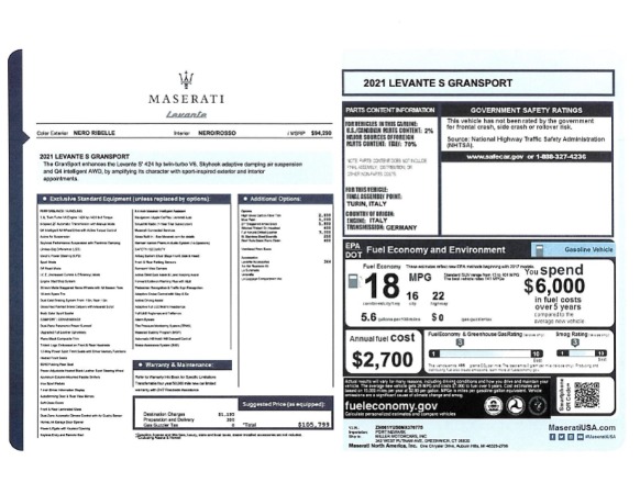 New 2021 Maserati Levante S GranSport for sale Sold at Aston Martin of Greenwich in Greenwich CT 06830 24