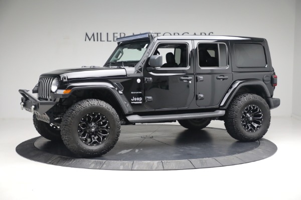 Used 2020 Jeep Wrangler Unlimited Sahara for sale Sold at Aston Martin of Greenwich in Greenwich CT 06830 3