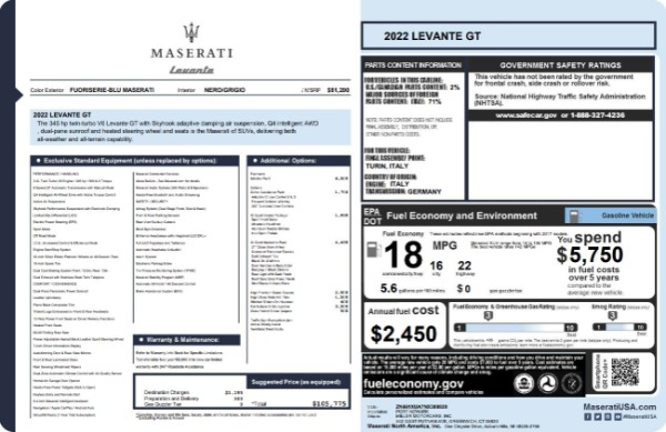 New 2022 Maserati Levante GT for sale Sold at Aston Martin of Greenwich in Greenwich CT 06830 24