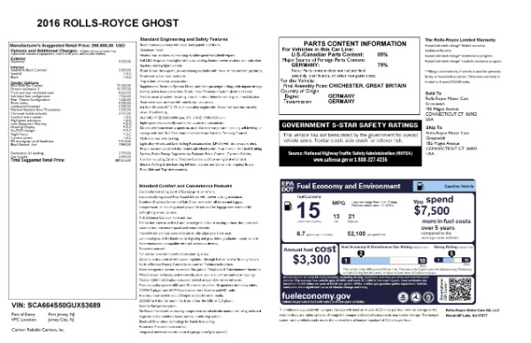 Used 2016 Rolls-Royce Ghost for sale Sold at Aston Martin of Greenwich in Greenwich CT 06830 28