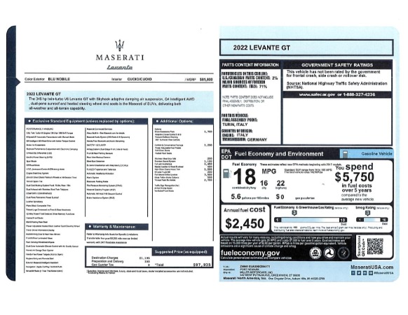 New 2022 Maserati Levante GT for sale Sold at Aston Martin of Greenwich in Greenwich CT 06830 20