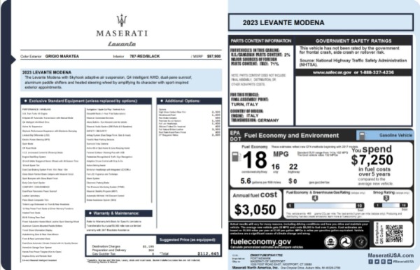 New 2023 Maserati Levante Modena for sale Sold at Aston Martin of Greenwich in Greenwich CT 06830 24