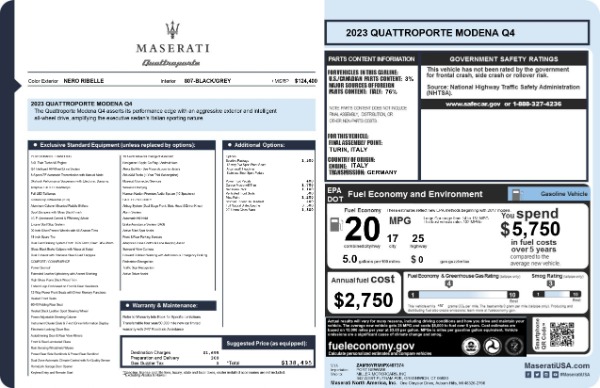 New 2023 Maserati Quattroporte Modena Q4 for sale Sold at Aston Martin of Greenwich in Greenwich CT 06830 28