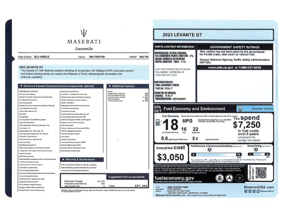New 2023 Maserati Levante GT for sale Sold at Aston Martin of Greenwich in Greenwich CT 06830 28