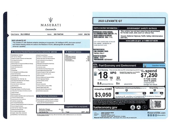 New 2023 Maserati Levante GT for sale Sold at Aston Martin of Greenwich in Greenwich CT 06830 28