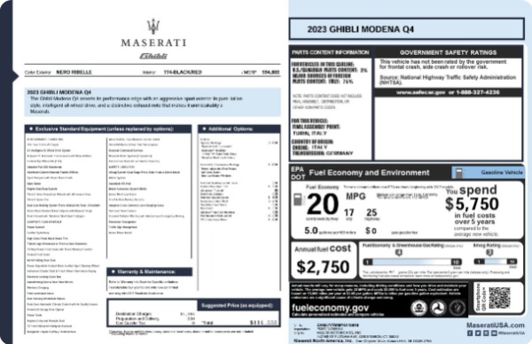2023 Maserati Ghibli