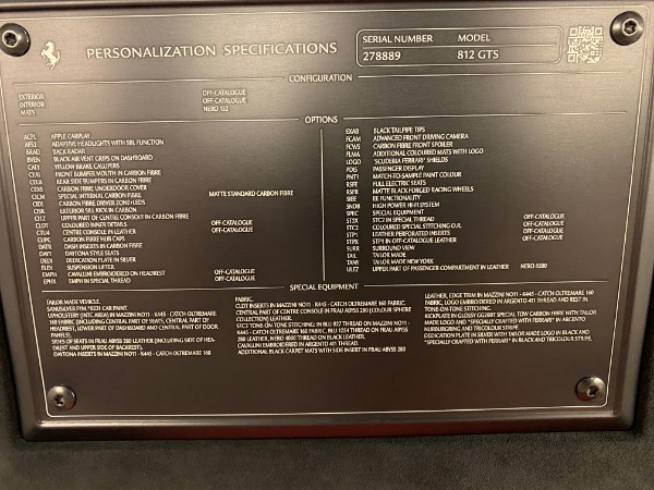 Used 2022 Ferrari 812 GTS for sale $785,900 at Aston Martin of Greenwich in Greenwich CT 06830 28