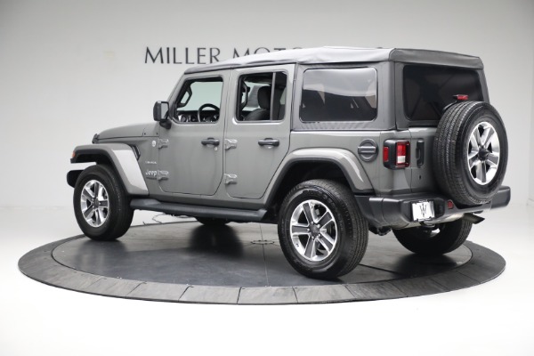 Used 2018 Jeep Wrangler Unlimited Sahara for sale Sold at Miller Motorcars Aston Martin in Greenwich CT 06830 4