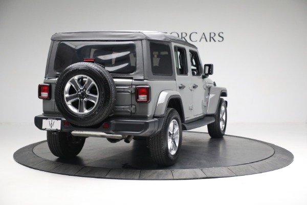 Used 2018 Jeep Wrangler Unlimited Sahara for sale Sold at Miller Motorcars Aston Martin in Greenwich CT 06830 7