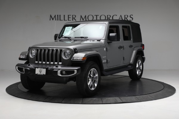 Used 2018 Jeep Wrangler Unlimited Sahara for sale Sold at Miller Motorcars Aston Martin in Greenwich CT 06830 1