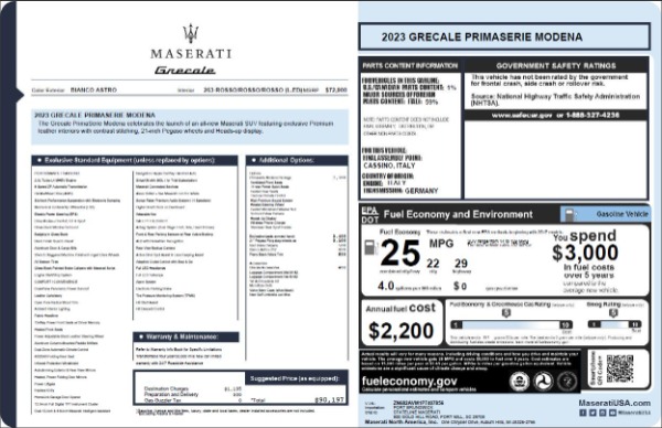 New 2023 Maserati Grecale Modena for sale Sold at Miller Motorcars Aston Martin in Greenwich CT 06830 24