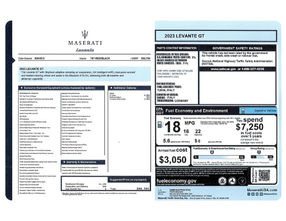 New 2023 Maserati Levante GT for sale Sold at Aston Martin of Greenwich in Greenwich CT 06830 23