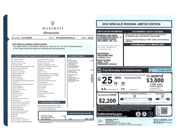 New 2023 Maserati Grecale Modena for sale $72,900 at Aston Martin of Greenwich in Greenwich CT 06830 21