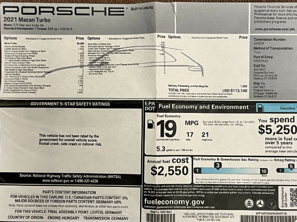 Used 2021 Porsche Macan Turbo for sale $84,900 at Aston Martin of Greenwich in Greenwich CT 06830 25