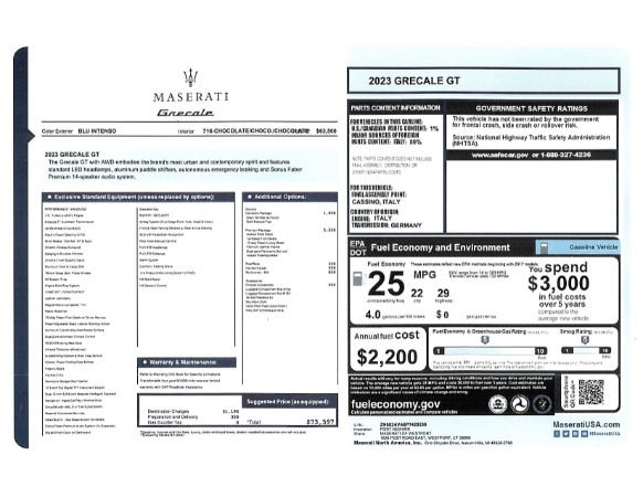 New 2023 Maserati Grecale GT for sale Sold at Miller Motorcars Aston Martin in Greenwich CT 06830 21
