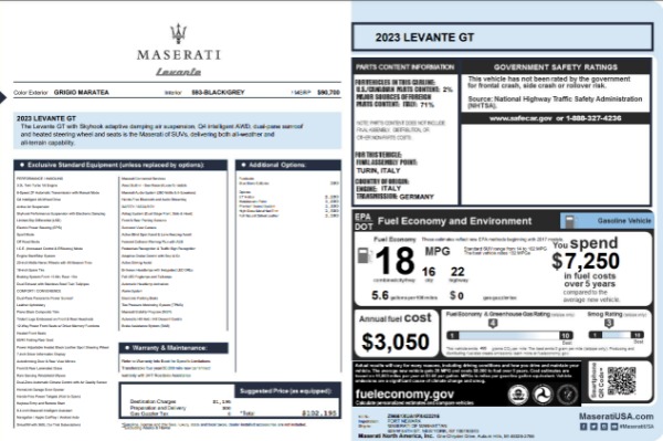 New 2023 Maserati Levante GT Ultima for sale Sold at Aston Martin of Greenwich in Greenwich CT 06830 22