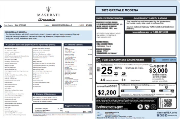New 2023 Maserati Grecale Modena for sale Call for price at Aston Martin of Greenwich in Greenwich CT 06830 23