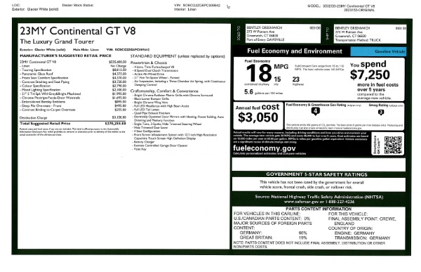New 2023 Bentley Continental GT V8 for sale Sold at Aston Martin of Greenwich in Greenwich CT 06830 26