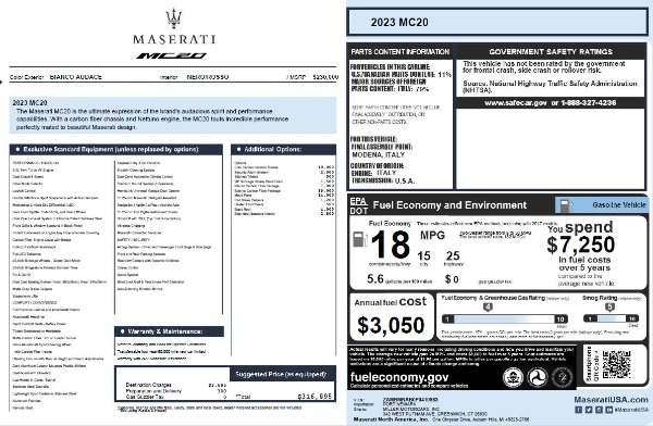 Used 2023 Maserati MC20 for sale Sold at Aston Martin of Greenwich in Greenwich CT 06830 23
